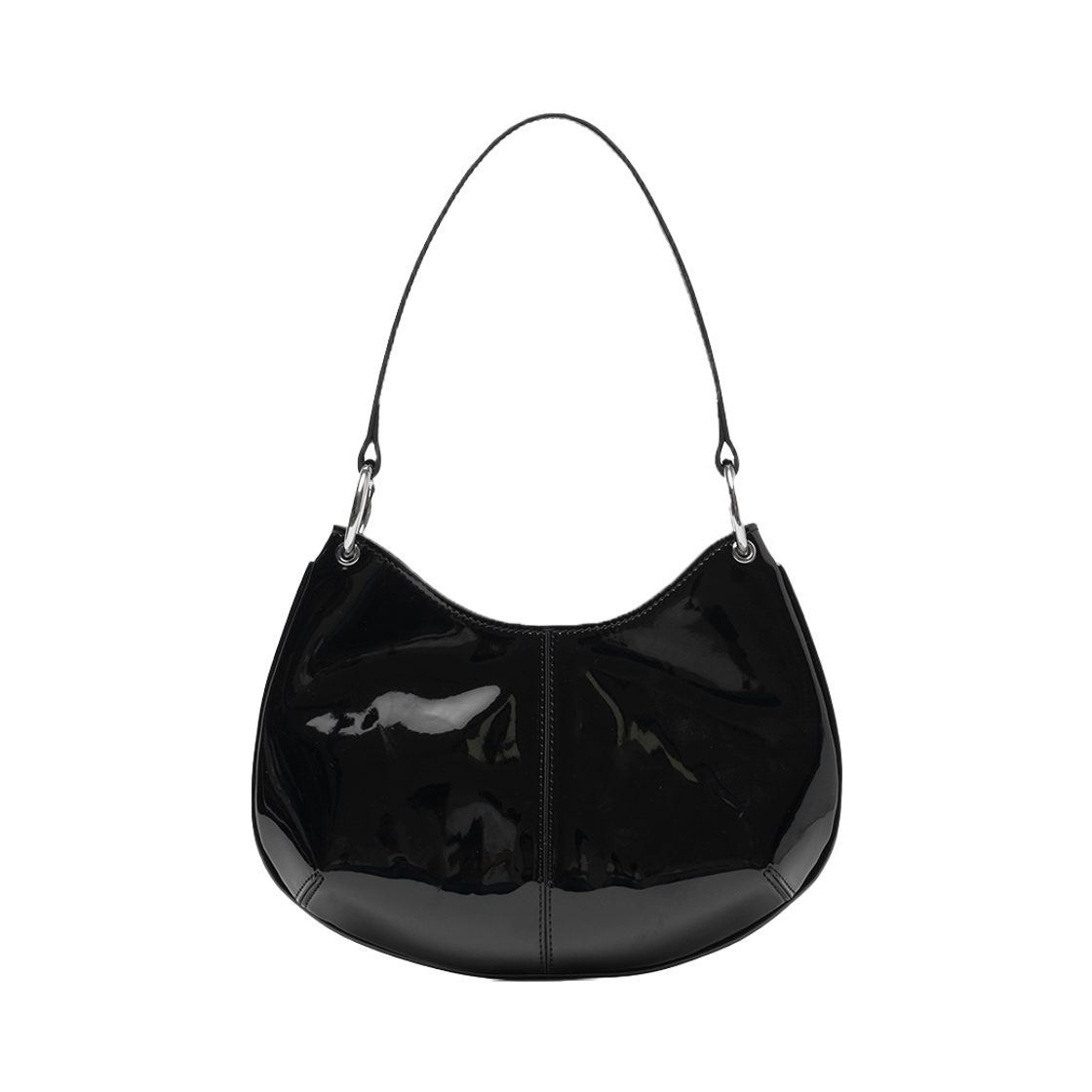 MW208BLK MILLO WOMEN Round Mini Hobo Bag Black