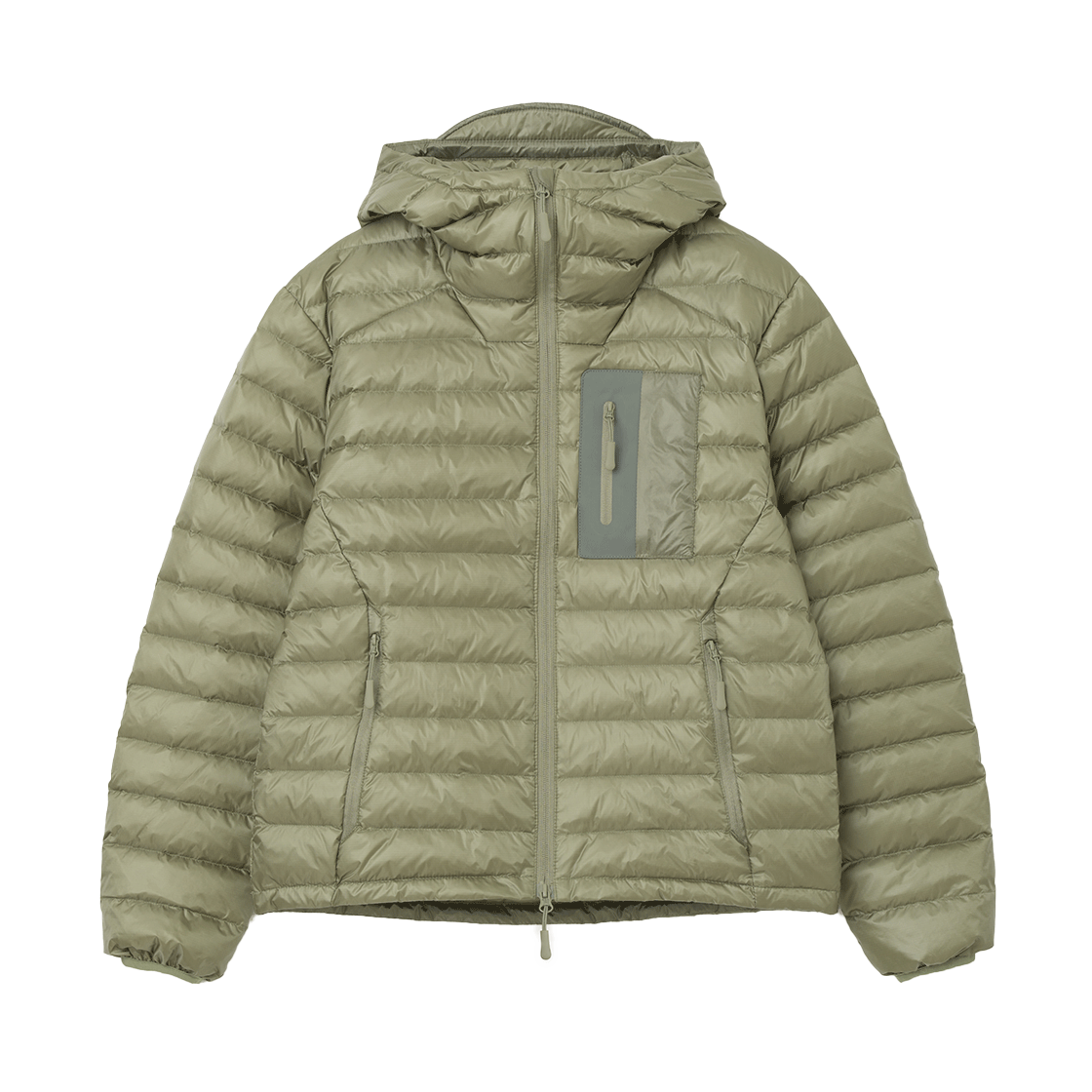 MW256KAK MILLO WOMEN Light Hooded Down Jacket Khaki