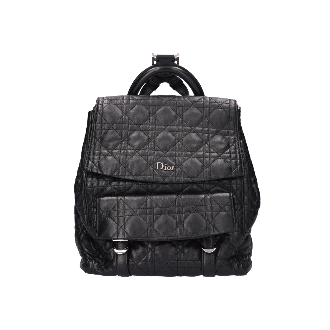 디올 M1502PVQN 까나쥬 스타더스트 백팩 레더 블랙(Dior M1502PVQN Cannage Stardust Backpack - Black Leather) - 1