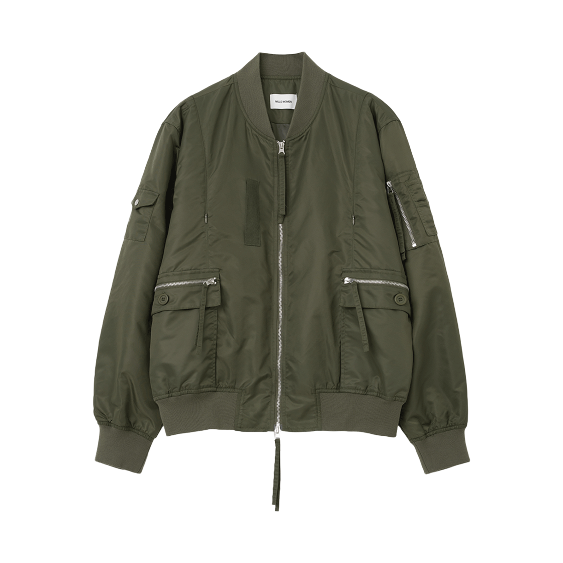 MW218KAK MILLO WOMEN Blened Flight Jacket Khaki