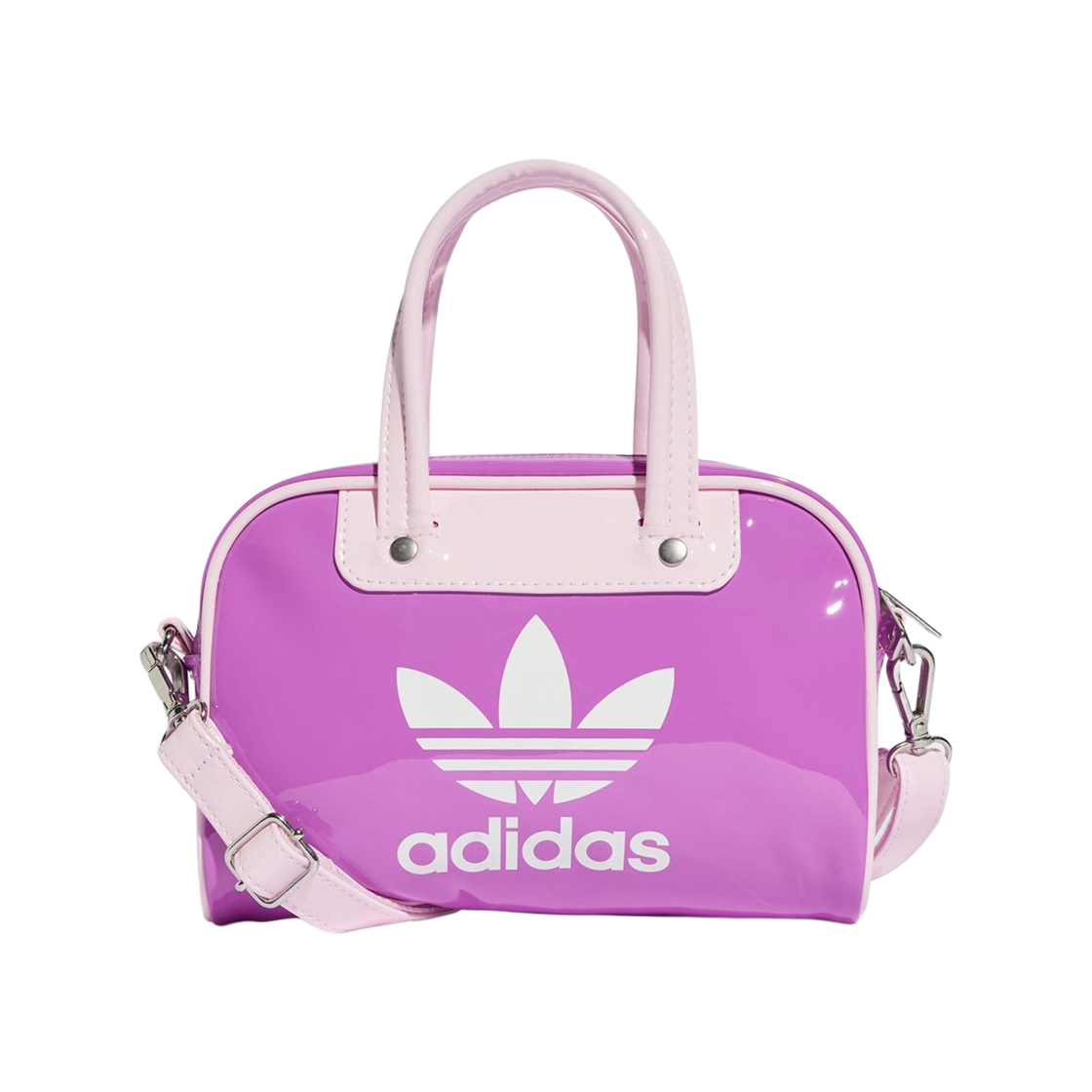 IX7500 Adidas Adicolor Mini Bowling Bag Purple Burst White