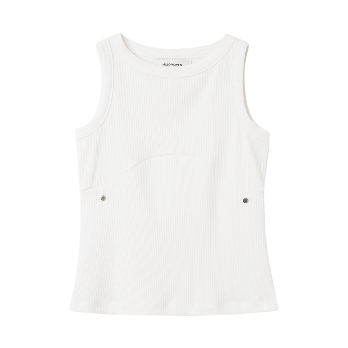 MW057WHT MILLO WOMEN Symbol Sleeveless Top White