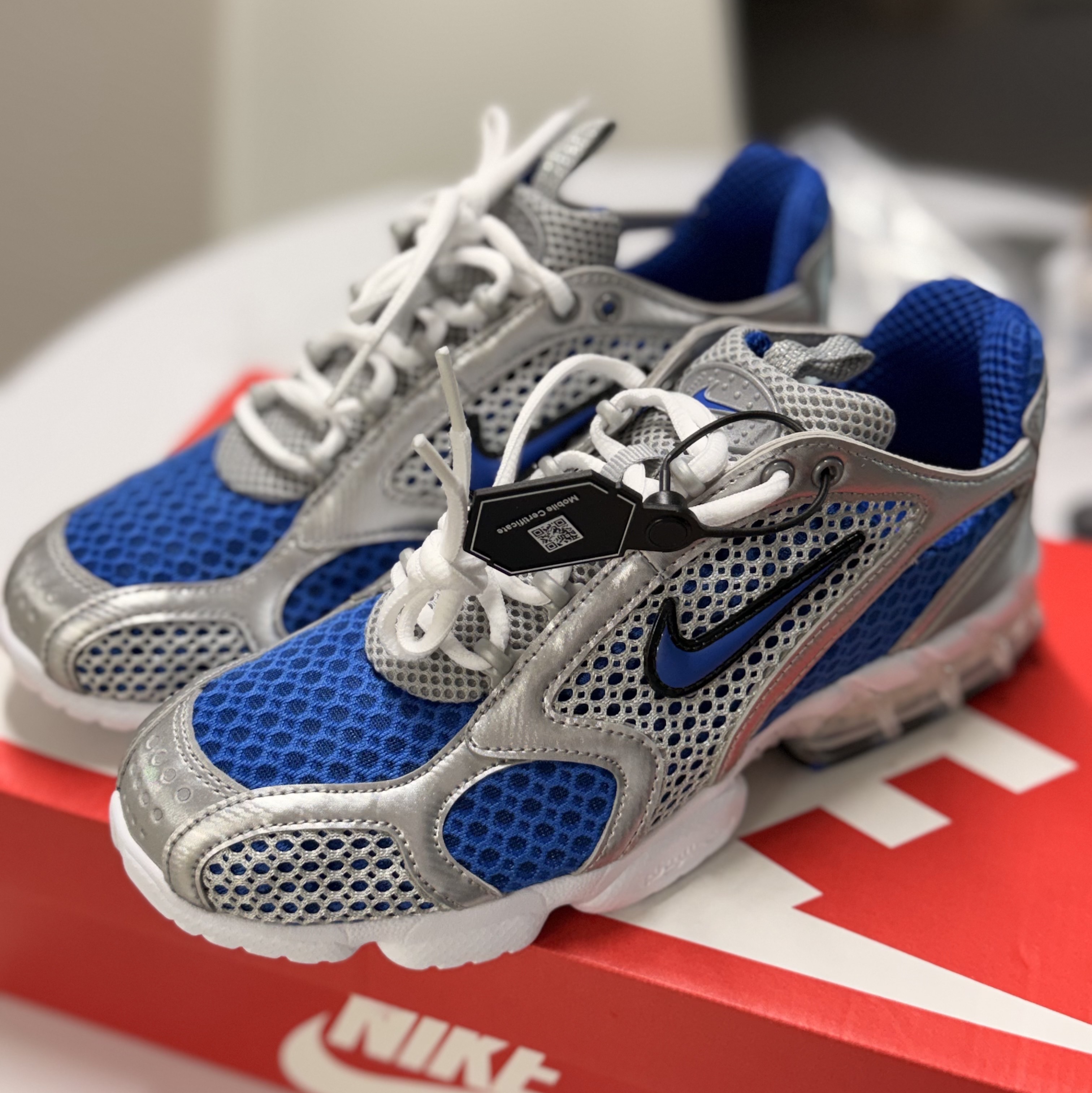 Nike Air Zoom Spiridon Cage 2 Varsity Royal 착용 스타일 - 2