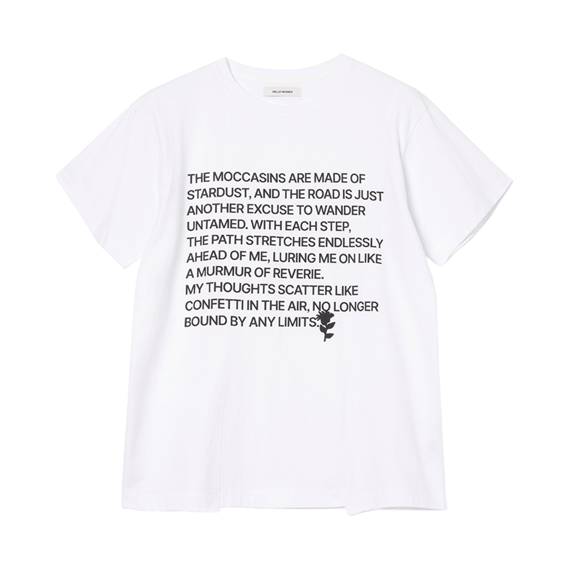 MW189WHT MILLO WOMEN Seam Line Archive T-Shirts White