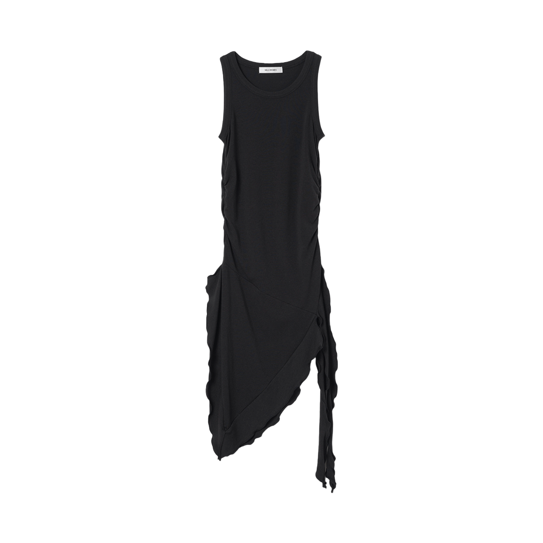 밀로 우먼 러플 슬리브리스 탑 블랙(MILLO WOMEN Ruffle Sleeveless Top Black) - 1