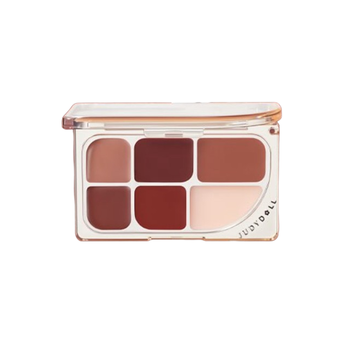 - Judydoll 6 Color Multi-Use Lip Palette 01 Warm Chestnut Palette