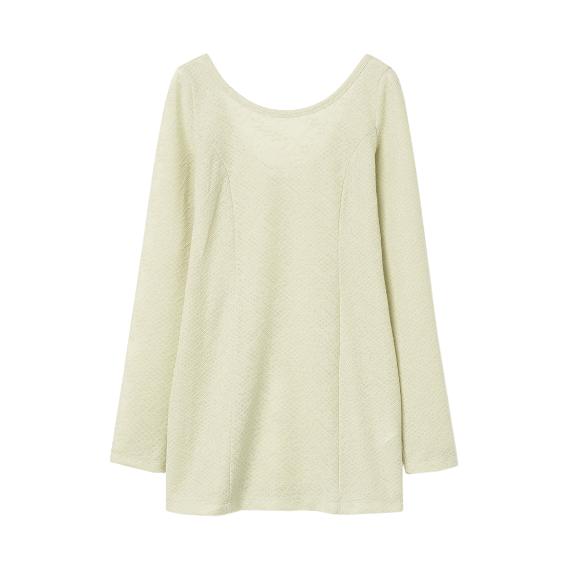 MW112LIM MILLO WOMEN Floral Scoop Neck T-Shirts Lime