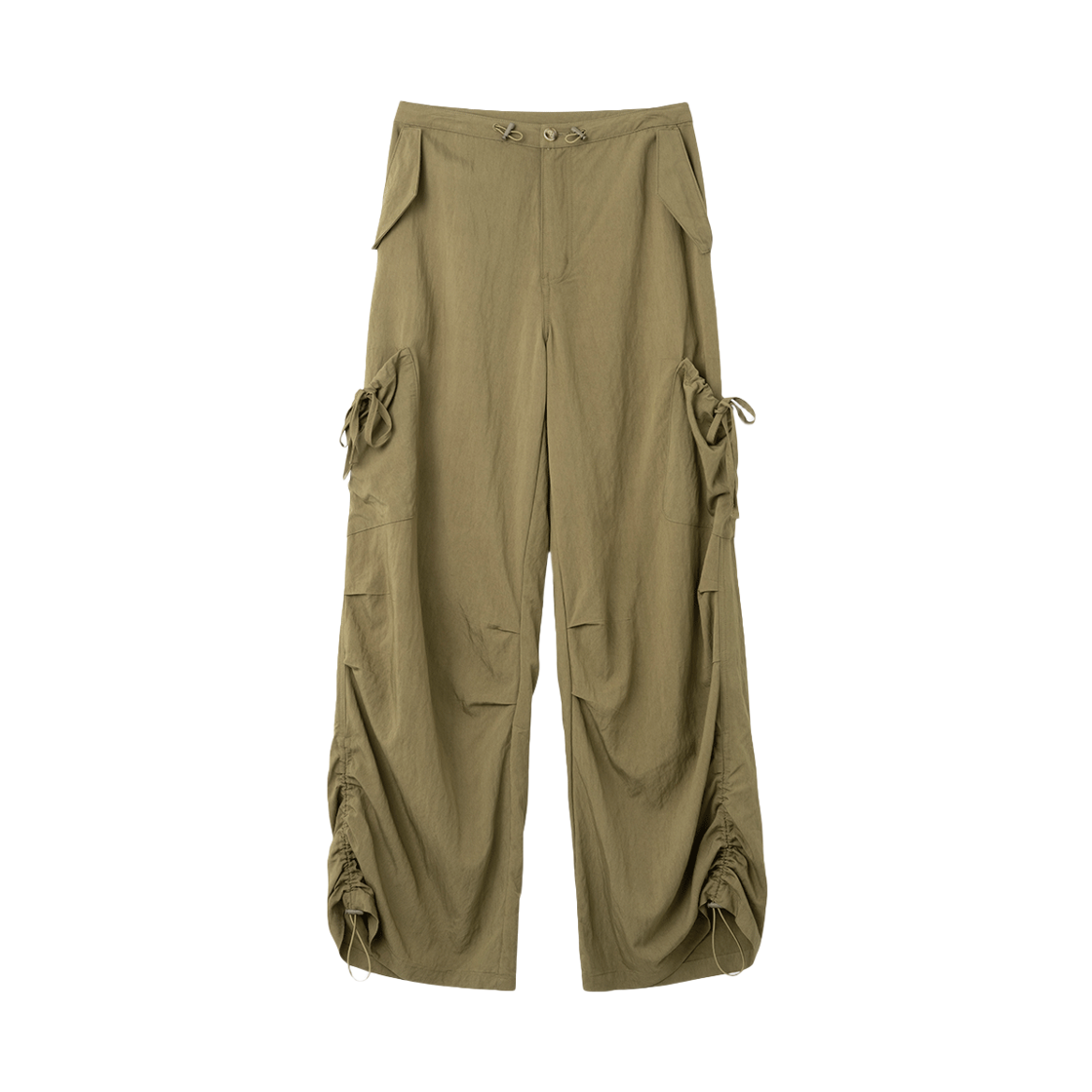 MW072SBG MILLO WOMEN Pouch Parasuit Pants Sand Beige