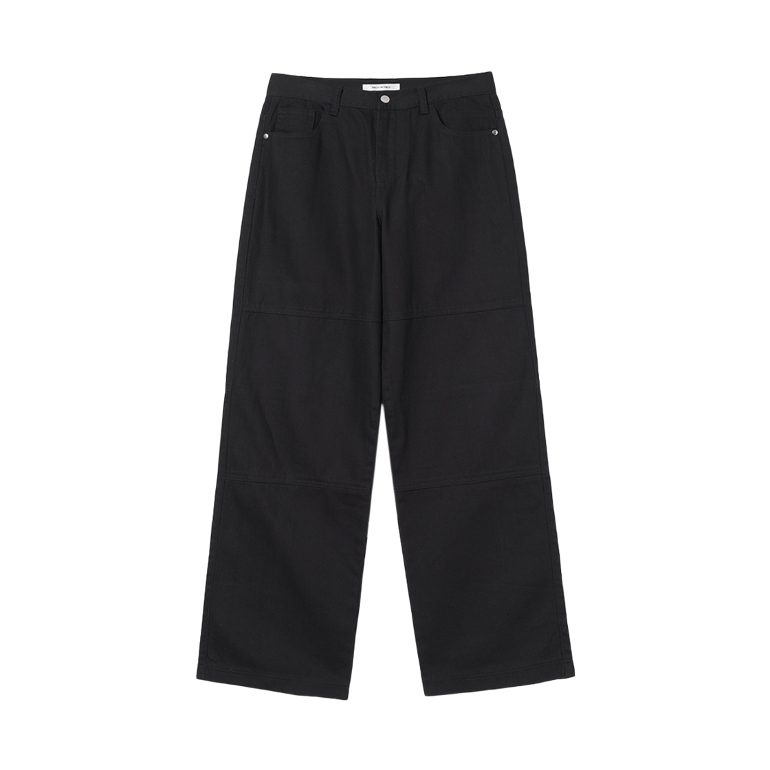 MW164BLK MILLO WOMEN Double Knee Cotton Loose Pants Black