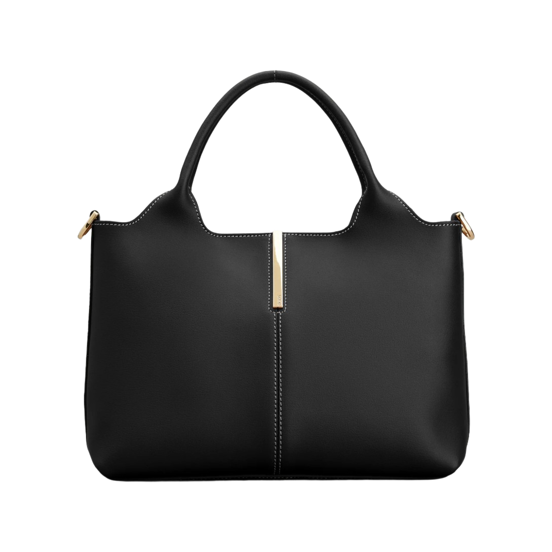 XBWEBRA0200UBLB999 Tod's Leather Small Shopping Bag Black