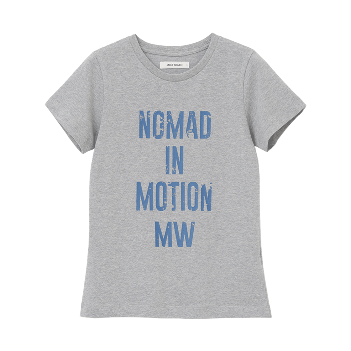 MW271MRG MILLO WOMEN Washed Nomad T-shirts Melange Gray