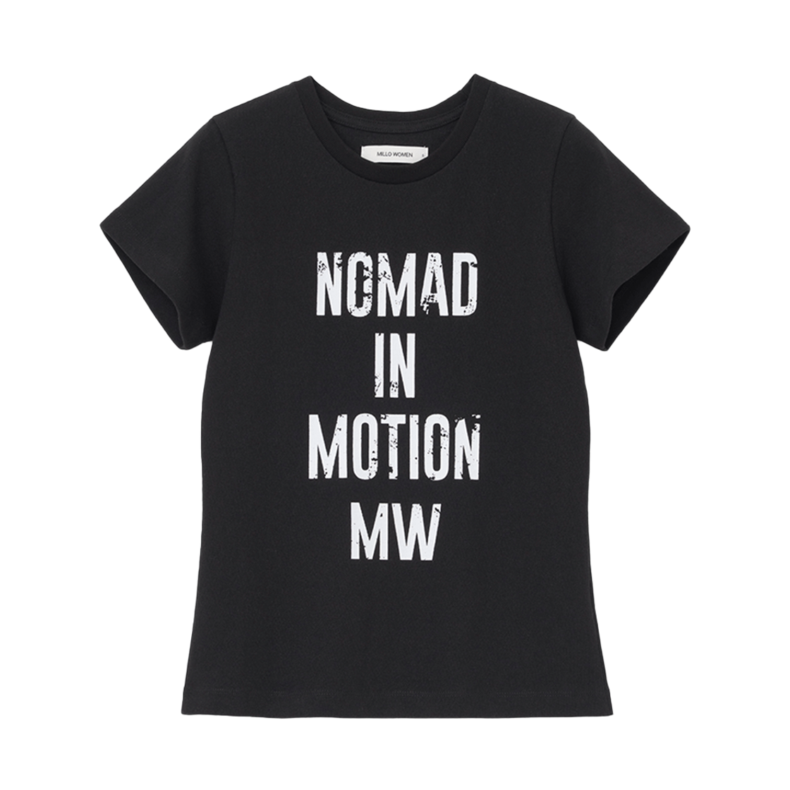 MW271BLK MILLO WOMEN Washed Nomad T-shirts Black