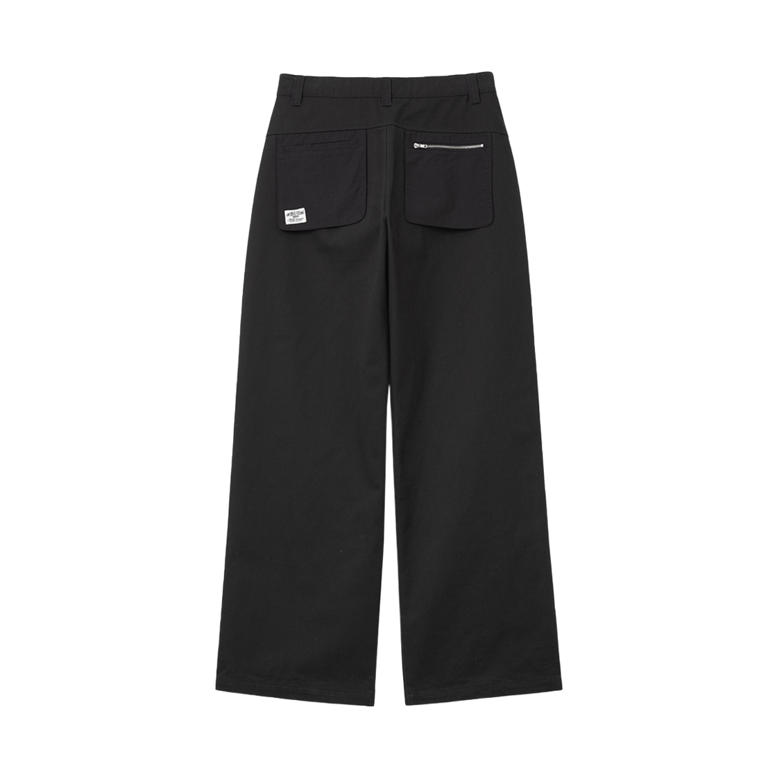 MW246BLK MILLO WOMEN Buckle Strap Pocket Pants Black