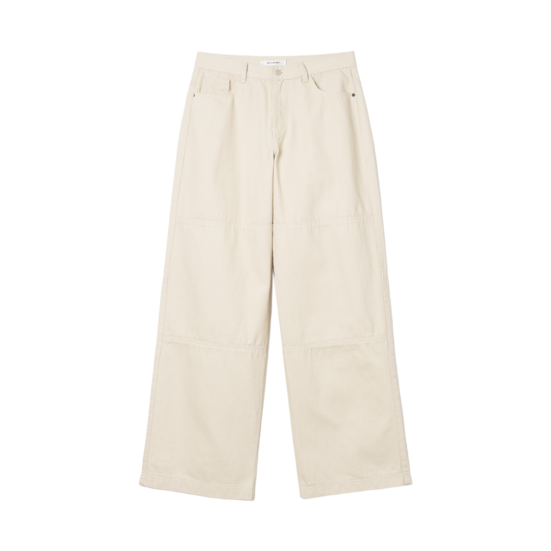 MW164ECR MILLO WOMEN Double Knee Cotton Loose Pants Ecru