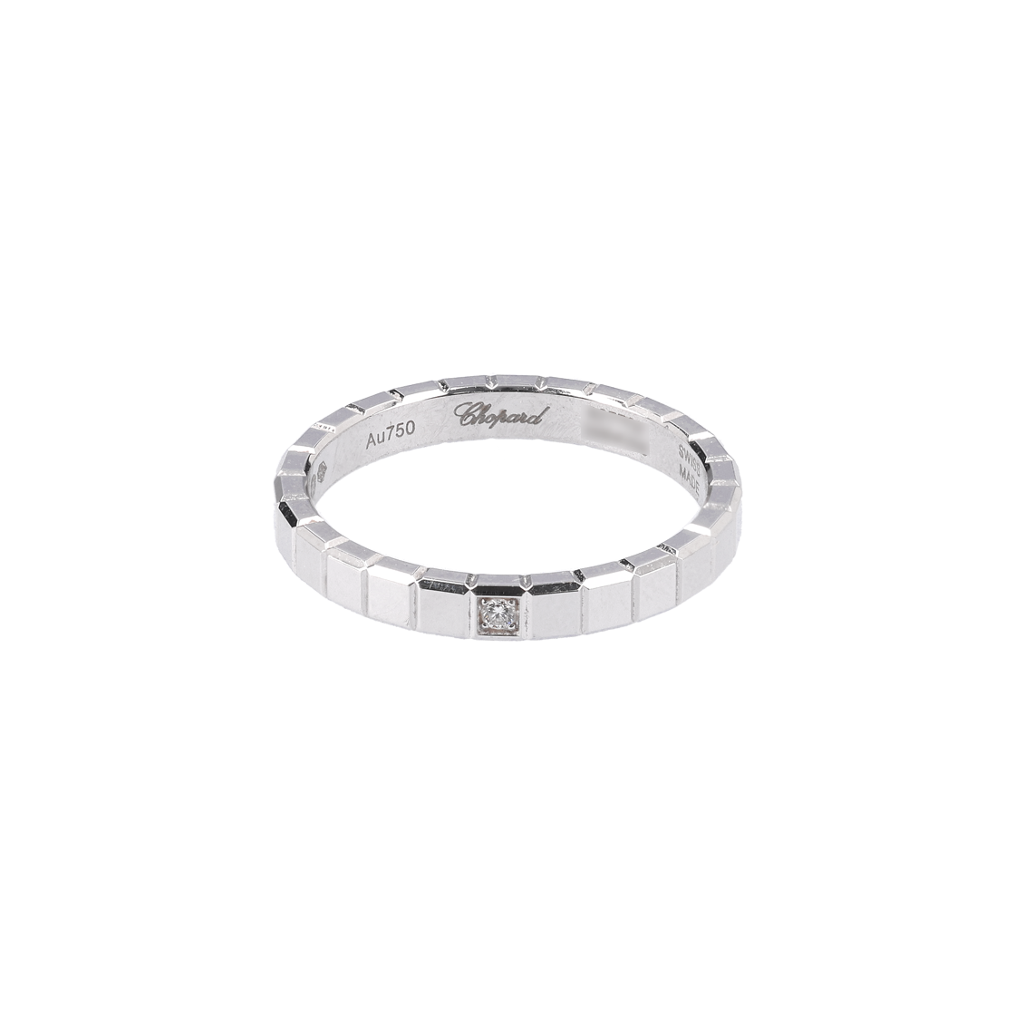 쇼파드 827702 아이스 큐브 링 18K 화이트 골드 다이아몬드 1P 49(Chopard 827702 Ice Cube Ring 18K White Gold Diamond 1P Size 49)