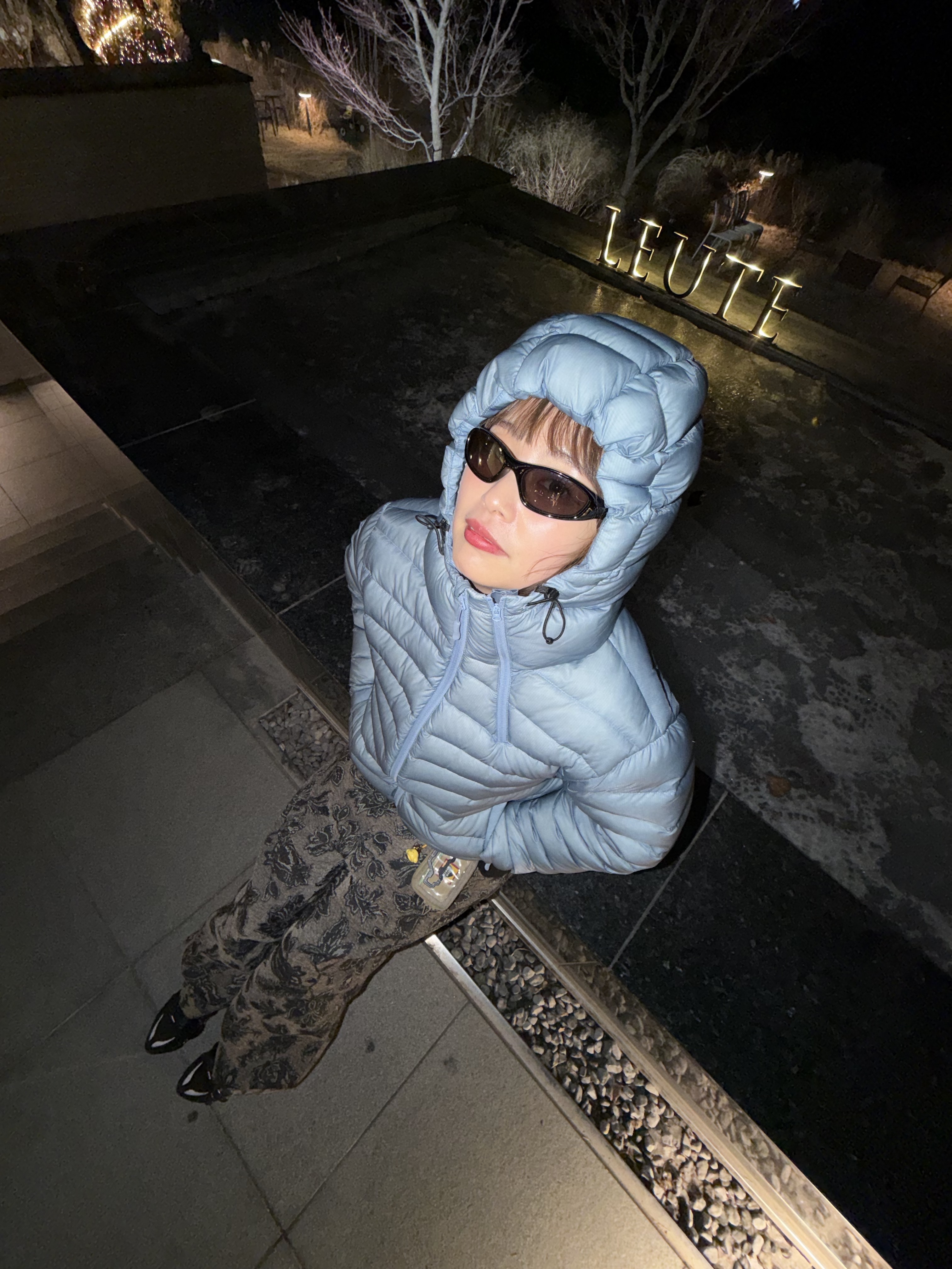 Sansan Gear Suffix Puffer Jacket Sky Blue - 24FW, (W) Nike Shox TL Black and Max Orange 착용 스타일 - 4