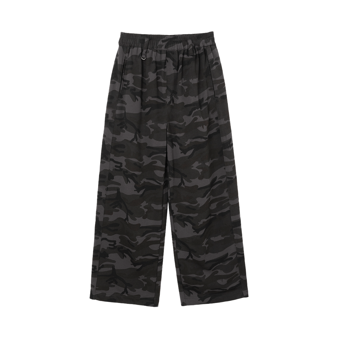 MW047CHA MILLO WOMEN Belted Loose Track Pants Charcoal