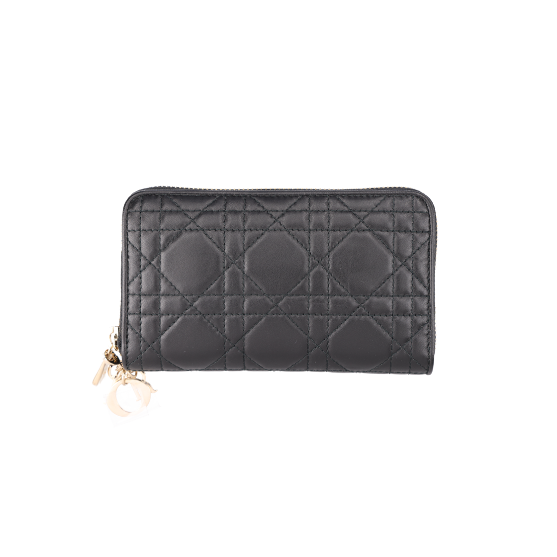 ITBMV3LCE9RV Dior S0043OCALX Voyager Wallet in Black Lambskin