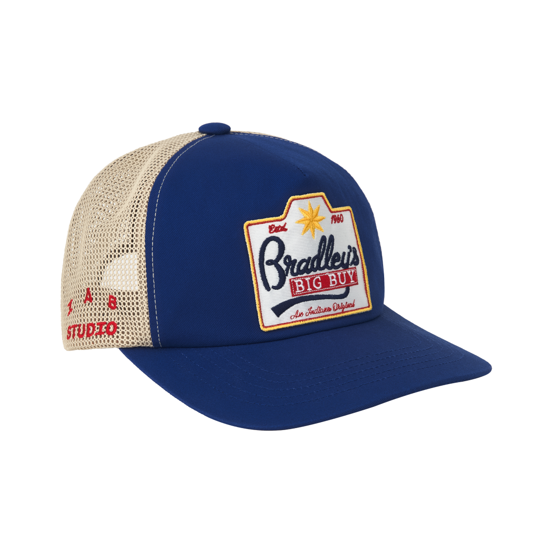 아이앱 스튜디오 x 기묘한 이야기 브레들리 빅 버이 캡 블루(IAB Studio x Stranger Things Bradley's Big Buy Cap Blue)