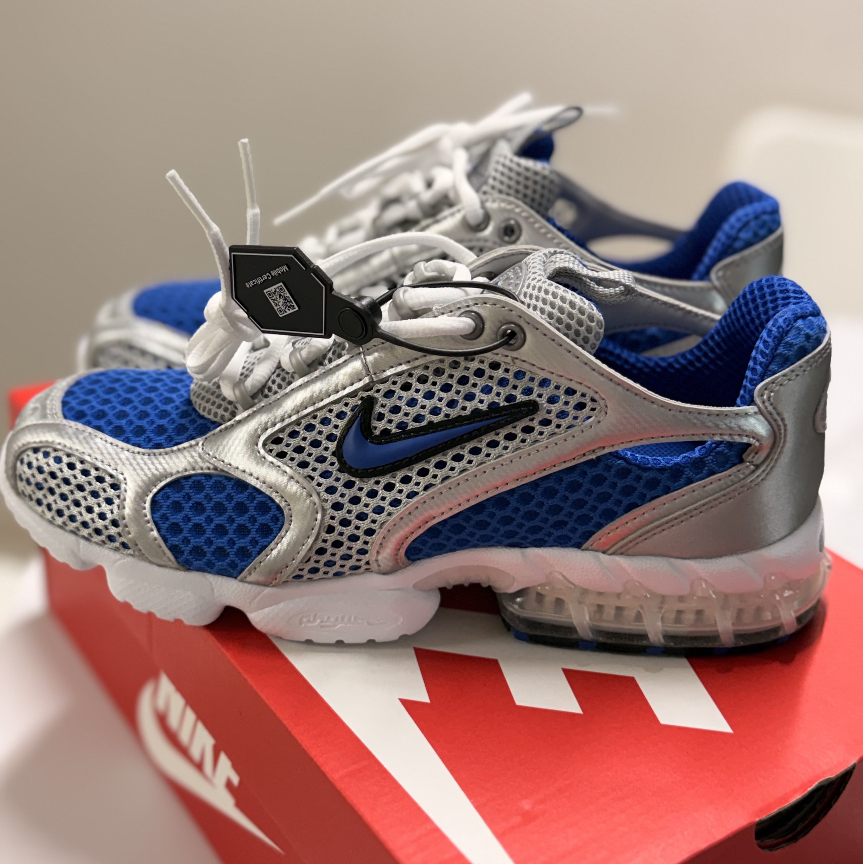 Nike Air Zoom Spiridon Cage 2 Varsity Royal 착용 스타일 - 1