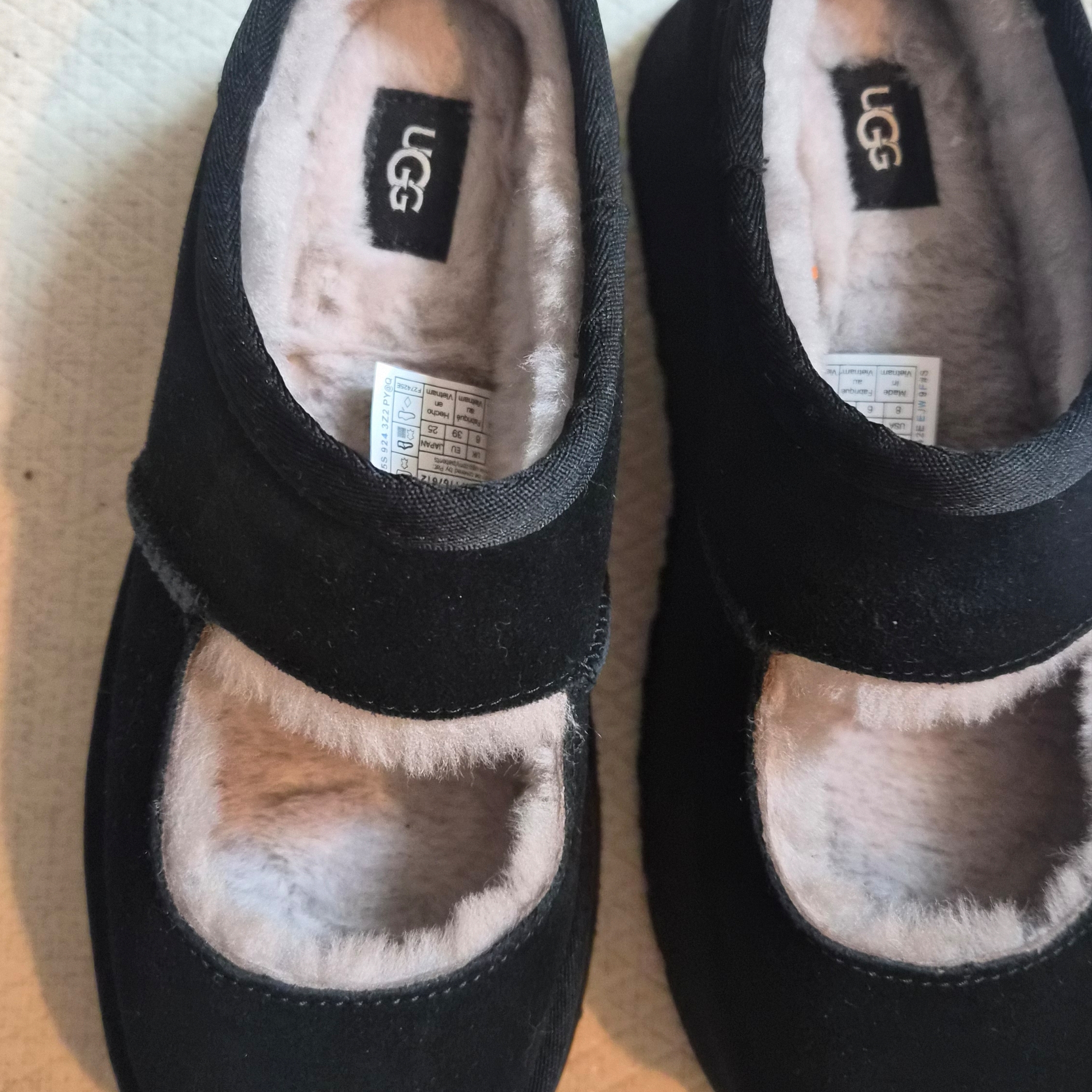 (W) UGG Bea Mary Jane Black 착용 스타일