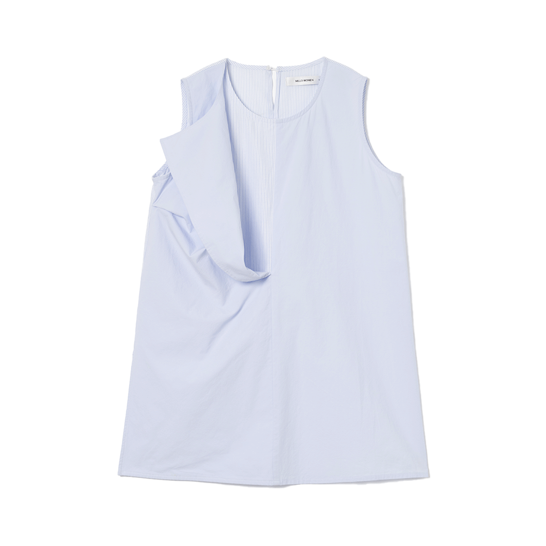 MW181SKB MILLO WOMEN Double Layer Sleeveless Shirts Sky Blue