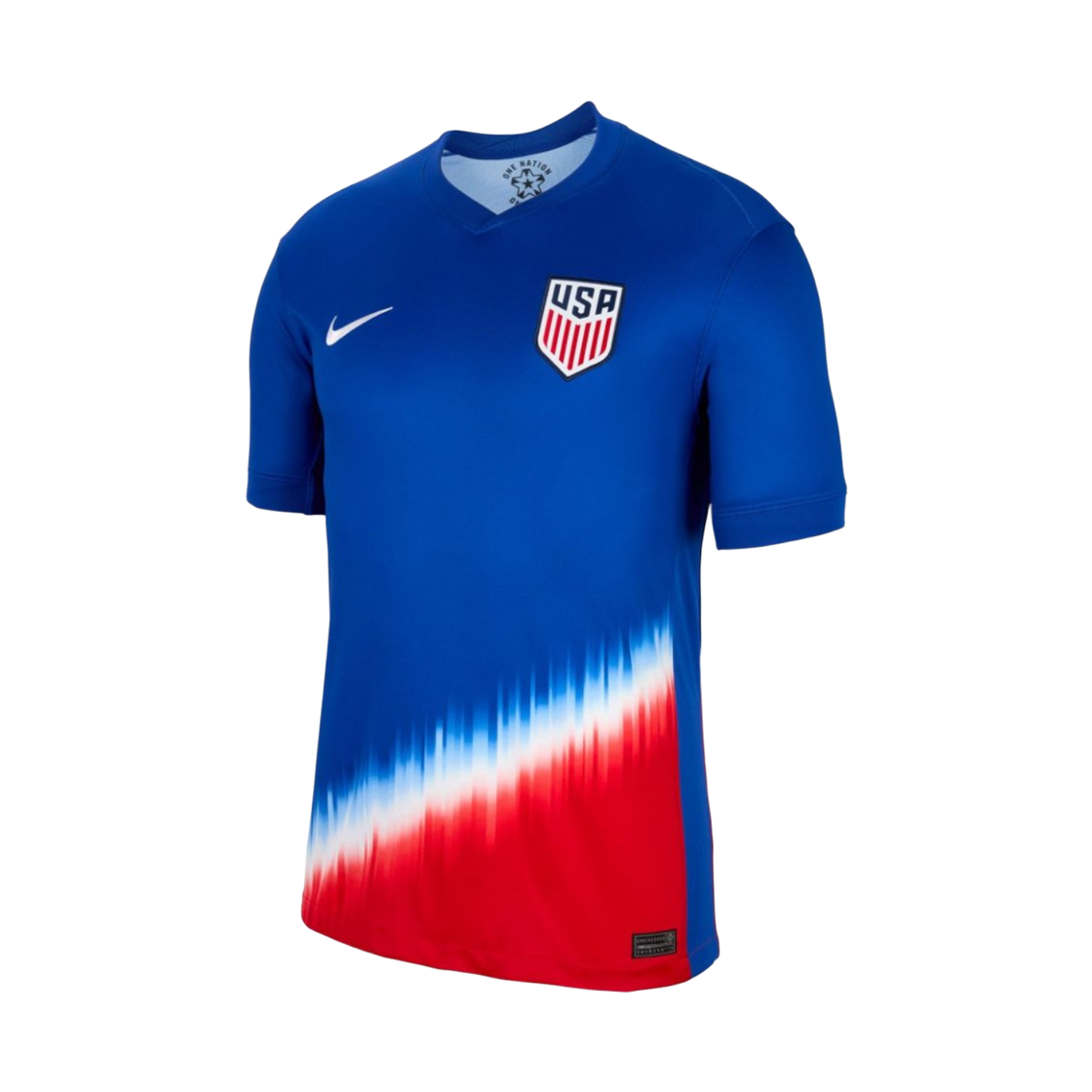 FJ4277-417 Nike USMNT 2024 Stadium Away Dri-Fit Soccer Replica Jersey Old Royal Sport Red (FJ4277-417) (Non Marking Ver.)