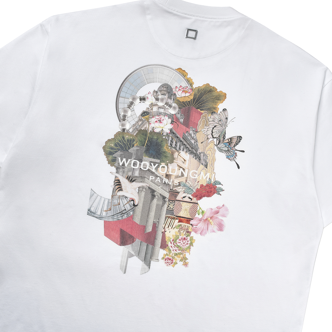 우영미 시티 그래픽 티셔츠 화이트 - 25FW(Wooyoungmi City Graphic T-Shirt White - 25FW) - 3