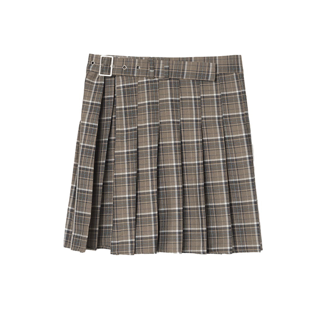 MW176BRW MILLO WOMEN Pleated Wrap belt Brown