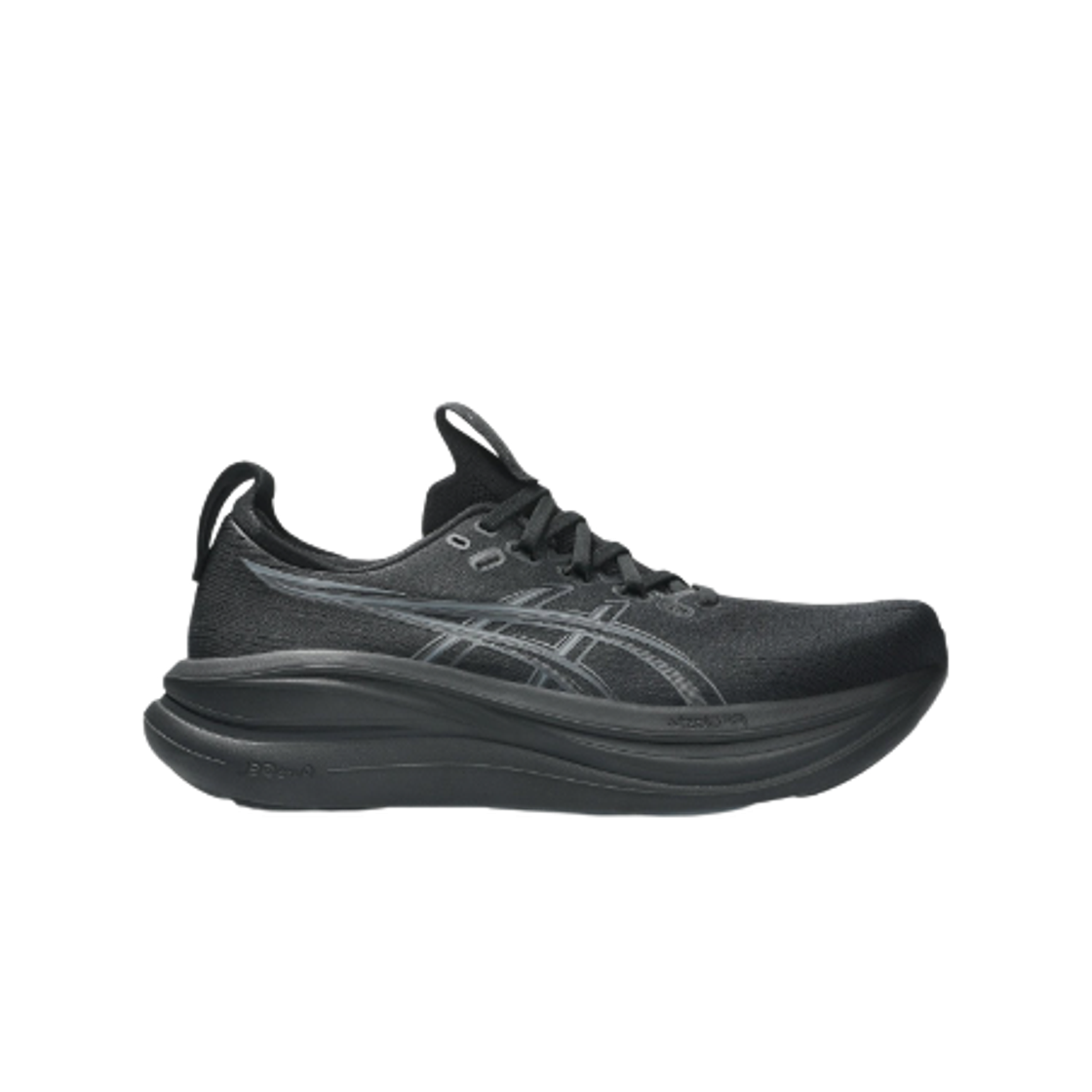 아식스 젤 님버스 28 블랙 그래파이트 그레이 - 2E 와이드