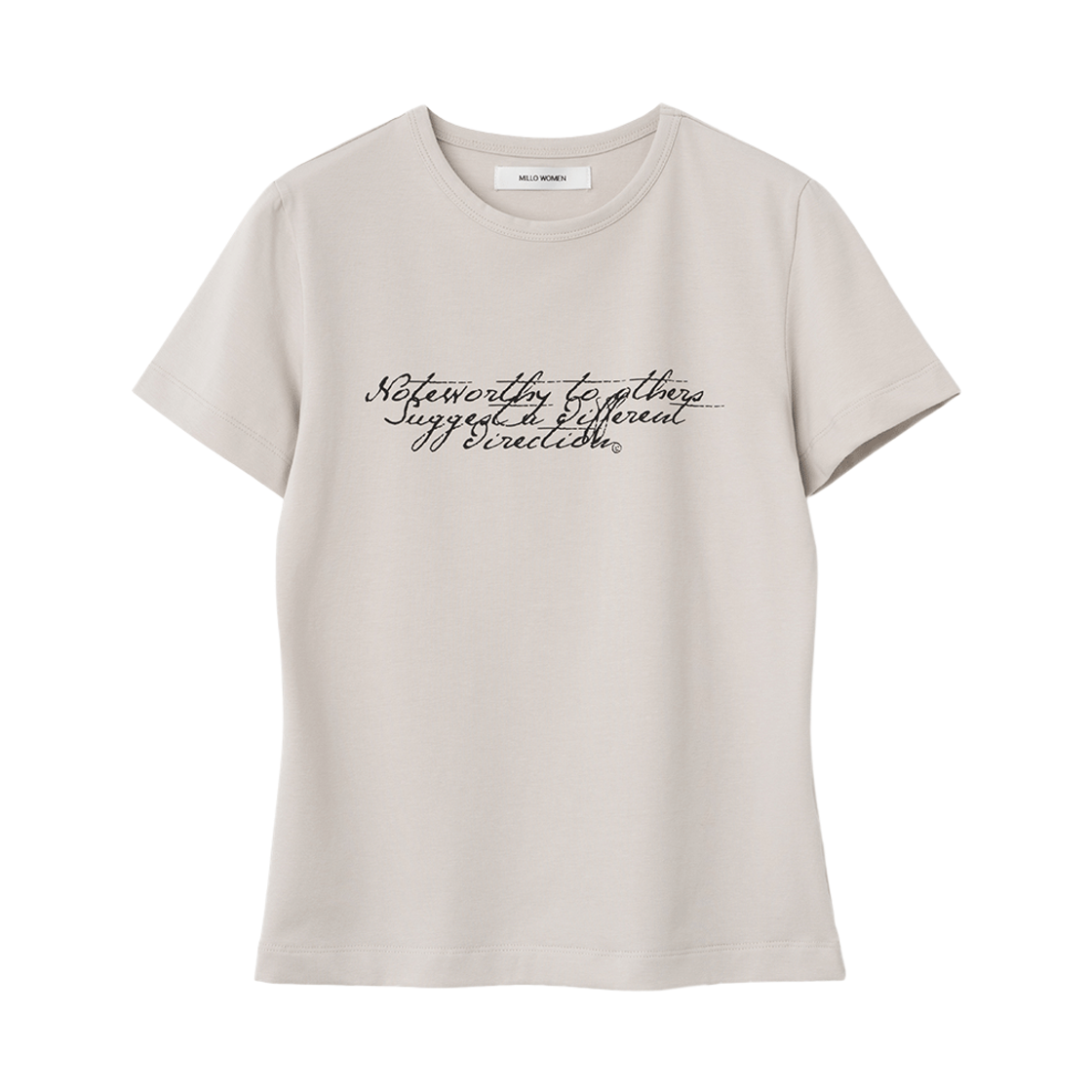MW081LGR MILLO WOMEN Doodlely T-Shirt Light Gray