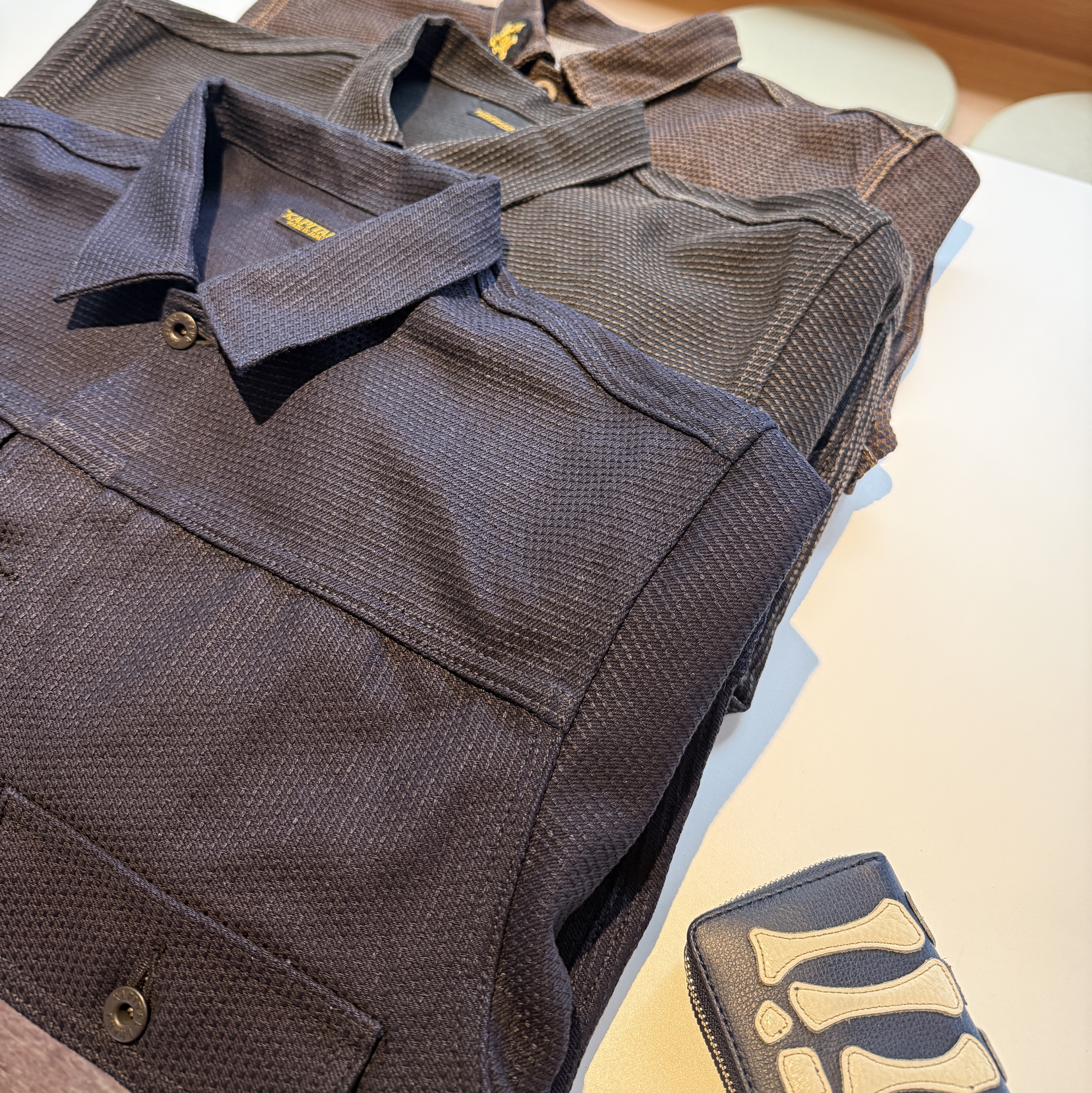 Kapital Century Denim No.1.2.3. 1st Jacket Blue, Kapital Century Denim No.9 1st Jacket Black 착용 스타일