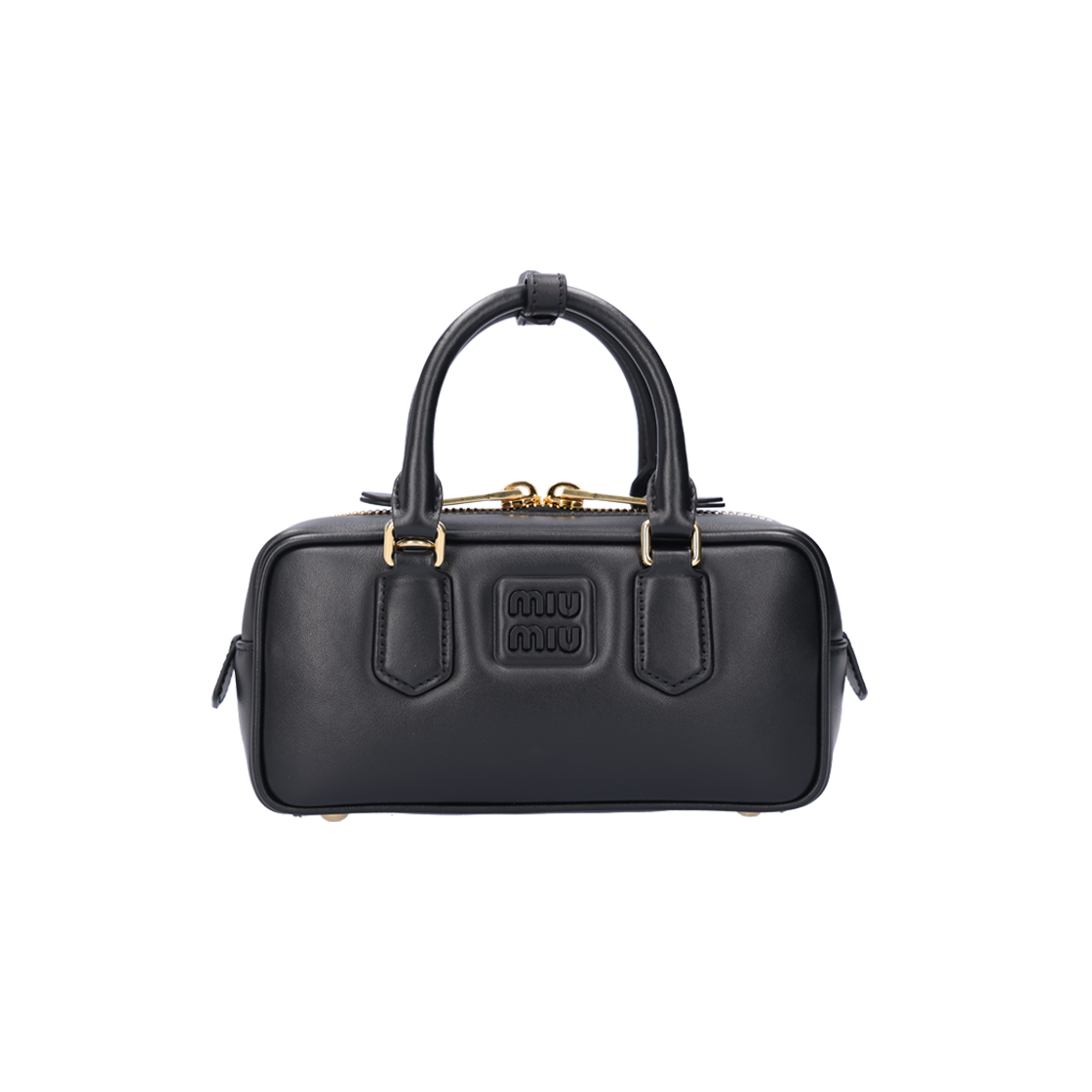 ITTDA5E4Q2BG Miu Miu 5BB142 Arcadia Leather Bag - Black