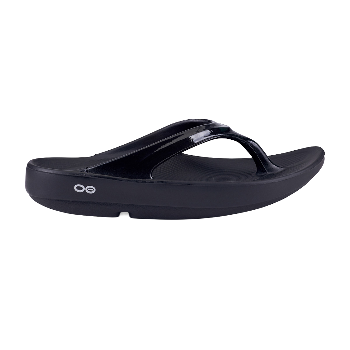 우포스 Oolala 블랙 남여공용 쪼리(OOFOS Oolala Black Unisex Flip Flops)