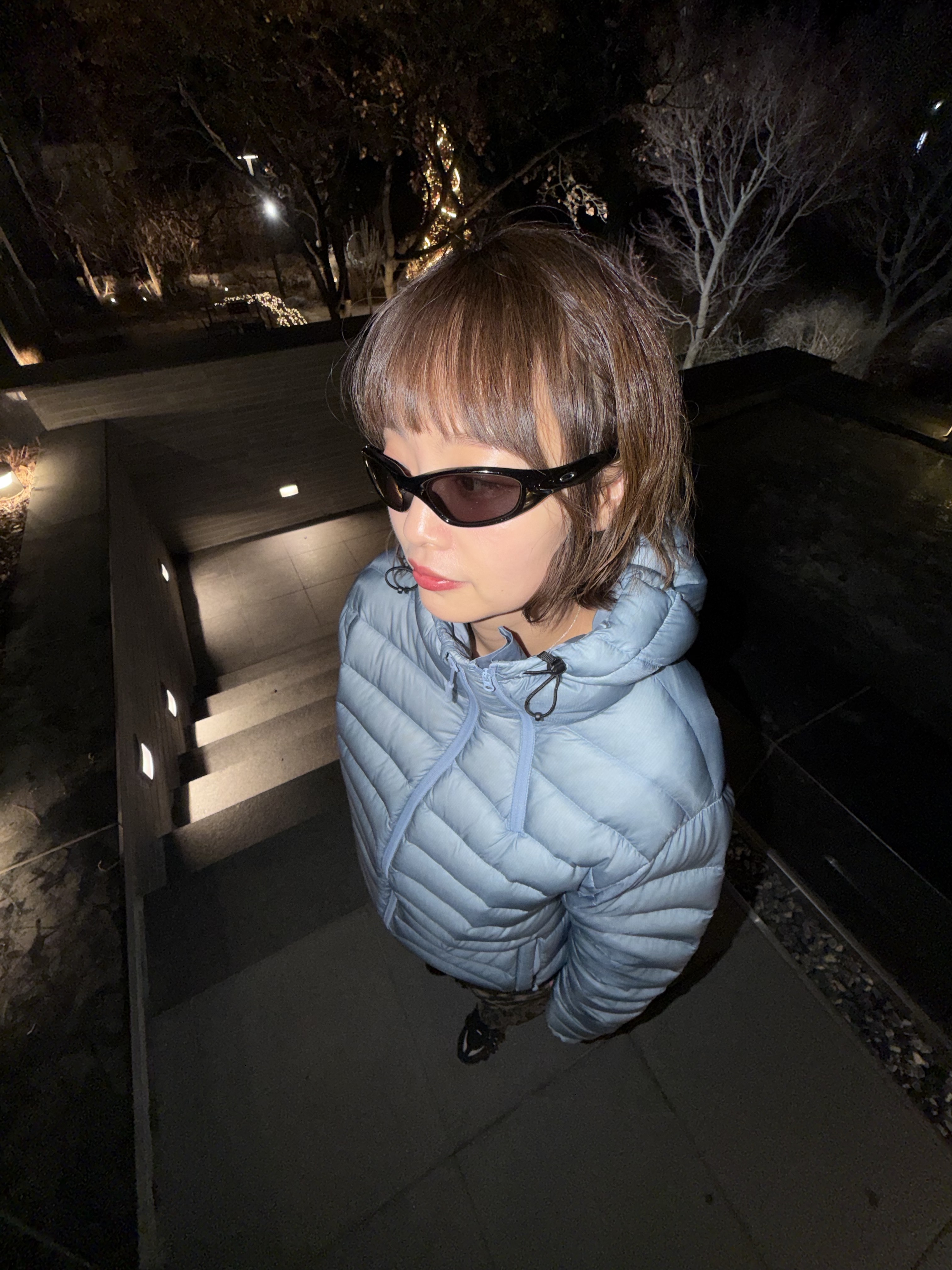 Sansan Gear Suffix Puffer Jacket Sky Blue - 24FW, (W) Nike Shox TL Black and Max Orange 착용 스타일 - 7