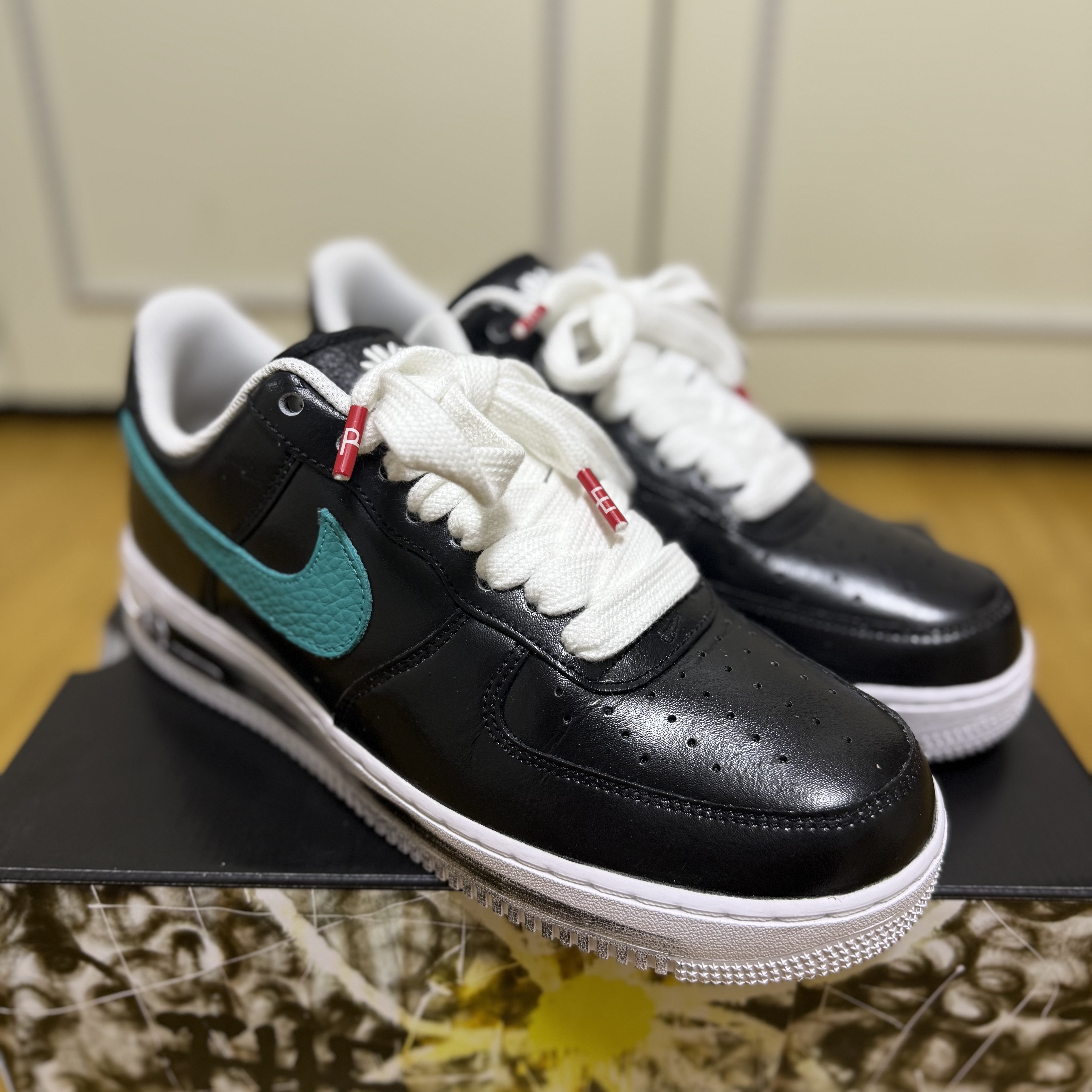 Nike x Peaceminusone Air Force 1 Low Para-Noise 3.0 Black and Multicolor 착용 스타일 - 1