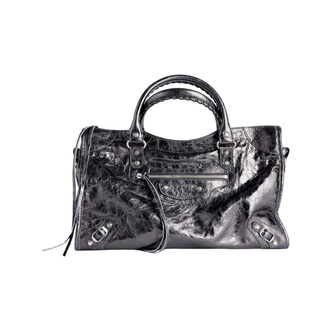 8230582AA9R1314 Balenciaga Le City Medium Bag Steel Grey