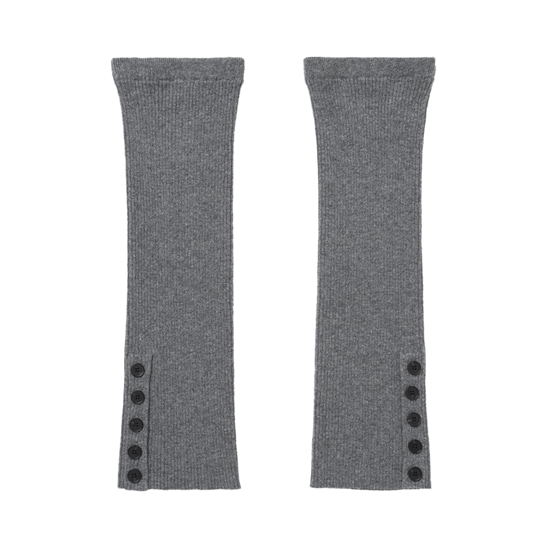 밀로 우먼 버튼 니트 레그 워머 그레이(MILLO WOMEN Button Knit Leg Warmer Gray) - 1