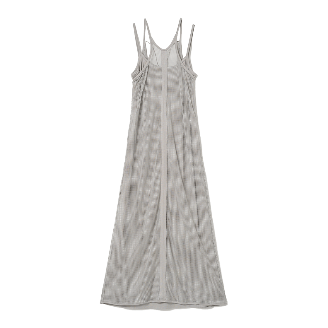 밀로 우먼 메쉬 백 스트링 저지 드레스 라이트 그레이(MILLO WOMEN Mesh Back String Jersey Dress Light Gray)
