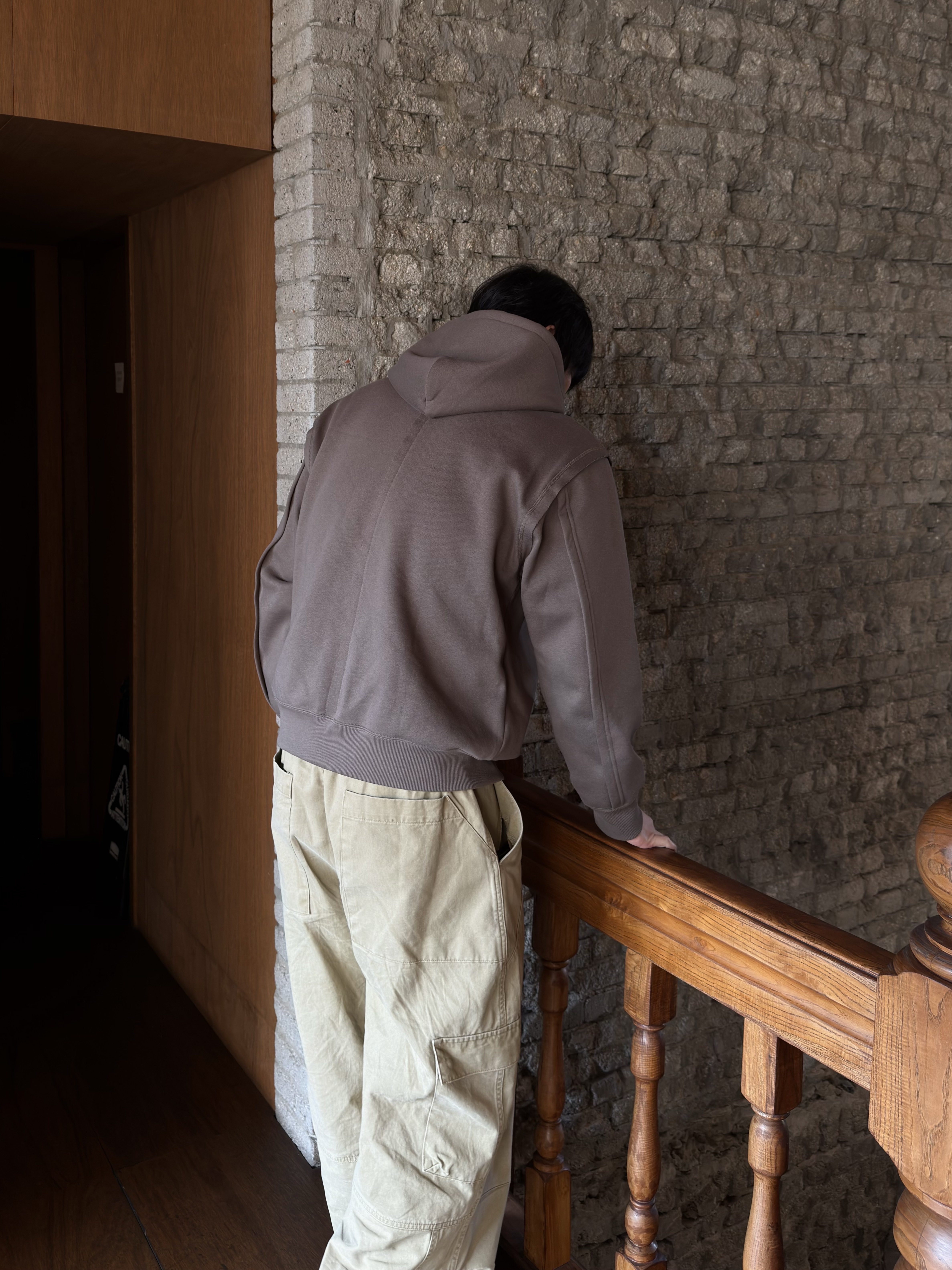 noun Washed Cargo Pants Beige 착용 스타일 - 2