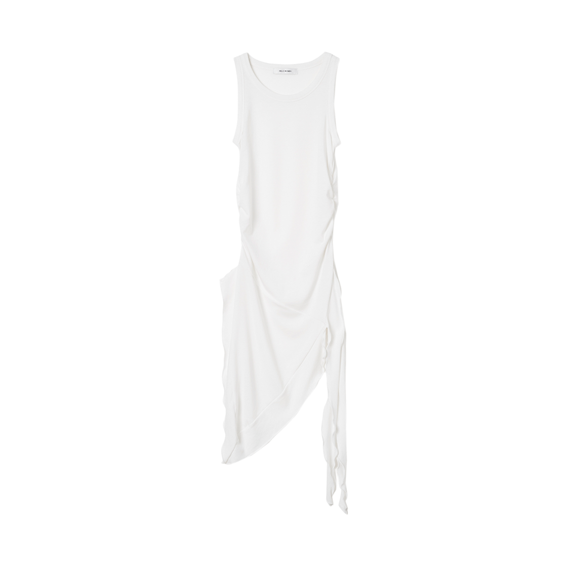 밀로 우먼 러플 슬리브리스 탑 아이보리(MILLO WOMEN Ruffle Sleeveless Top Ivory)