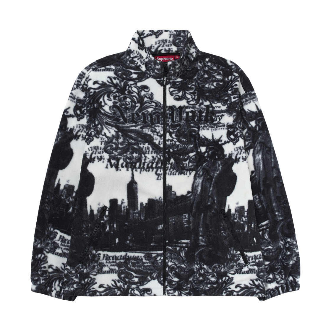 슈프림 뉴욕 플리스 자켓 화이트 - 25FW(Supreme New York Fleece Jacket White - 25FW)