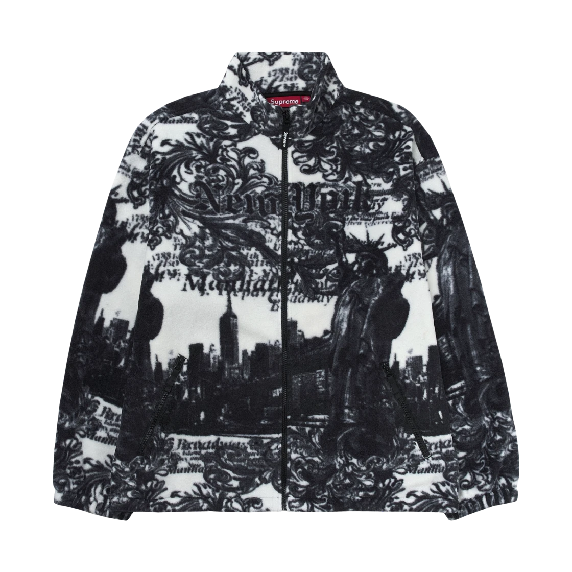 Supreme Supreme New York Fleece Jacket White - 25FW · M