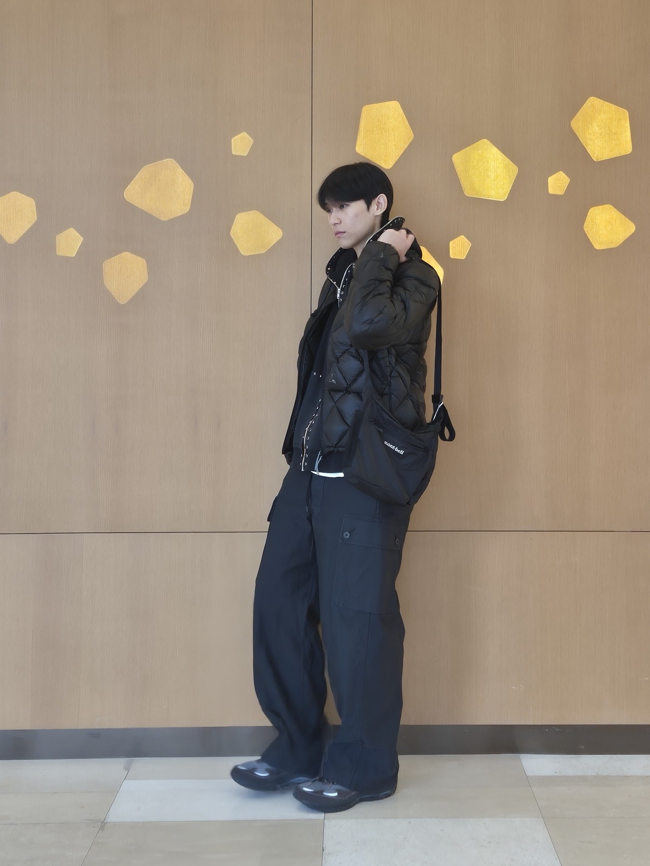 Orslow Wide Fit Cargo Pants Navy - 25FW 착용 스타일 - 5