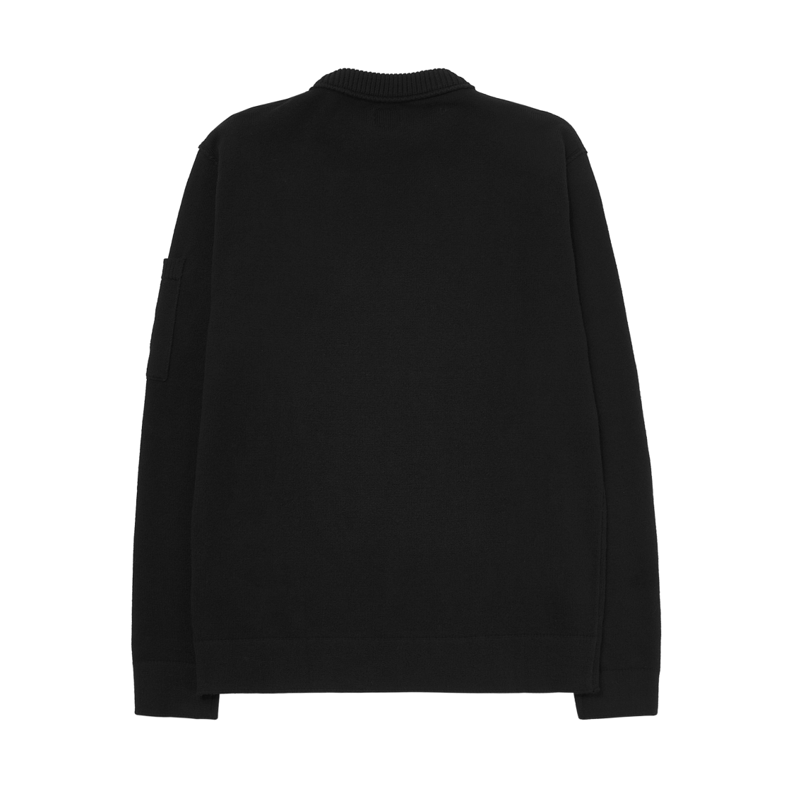 C.P. 컴퍼니 소프트 코튼 스트레치 크루넥 스웨터 블랙 - 25FW(C.P. Company Soft Cotton Stretch Crewneck Sweater Black - 25FW) - 2