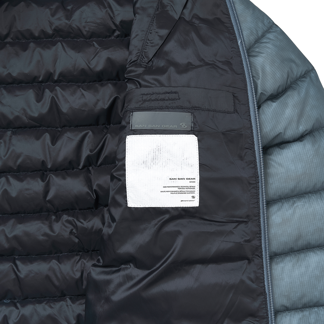 산산기어 서픽스 푸퍼 자켓 네이비 - 25FW(Sansan Gear Suffix Puffer Jacket Navy - 25FW) - 5