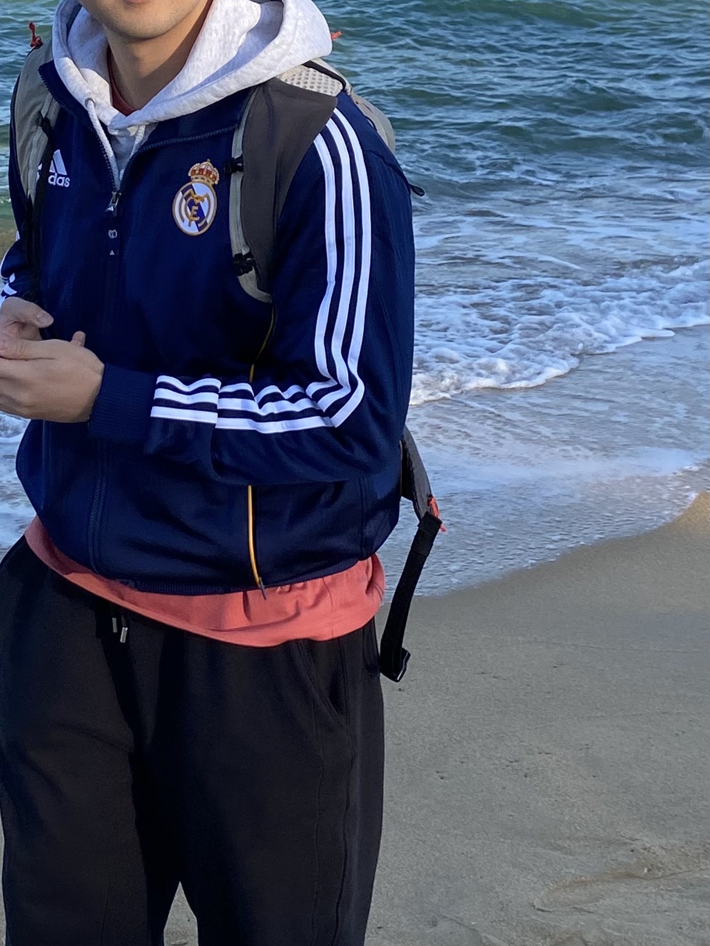 Adidas Real Madrid 99/00 Track Top Dark Blue - KR Sizing, Salomon XT 15 Set Backpack Grey 착용 스타일 - 1