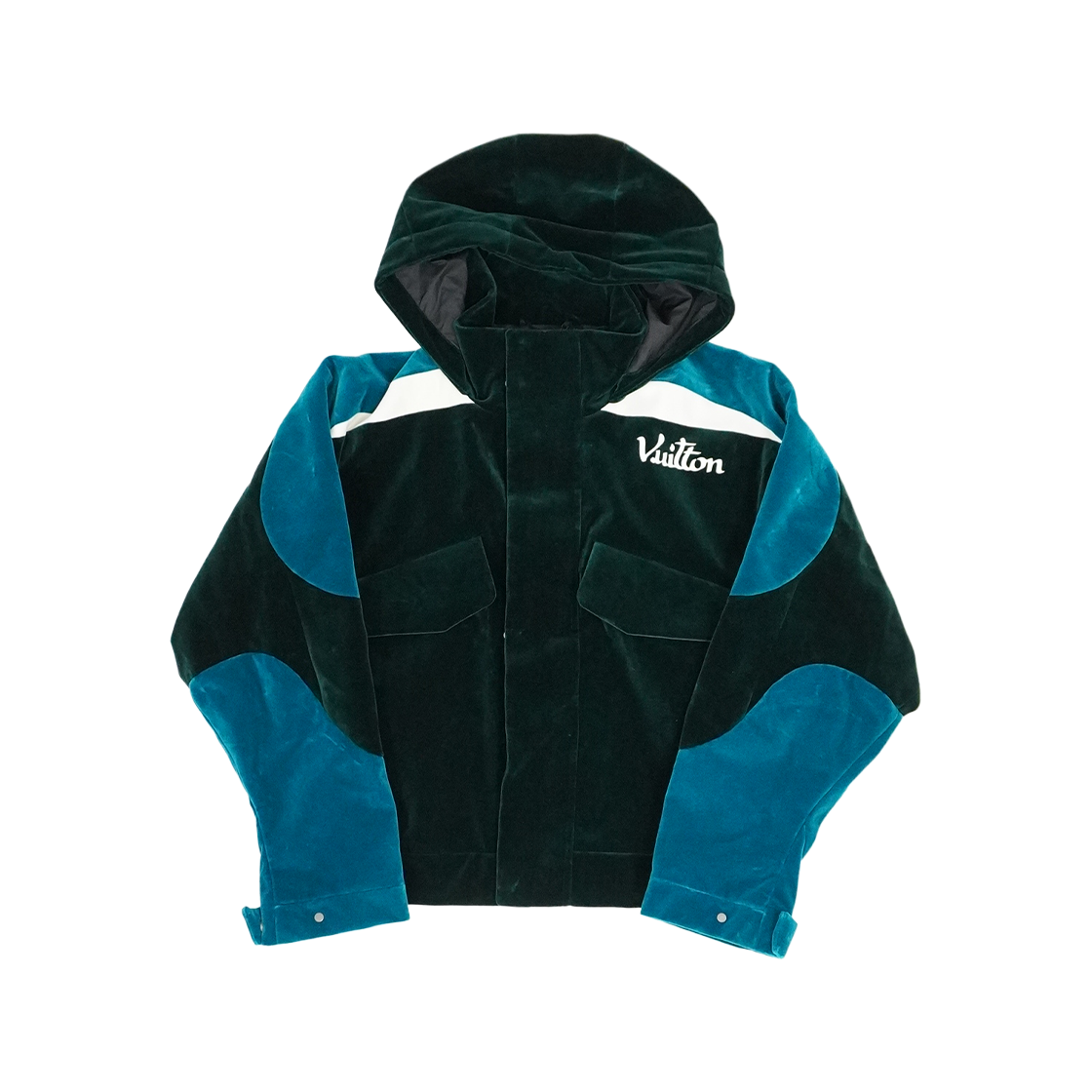 ITCG2GAFV7G6 Louis Vuitton Men's Technical Tape Velour Windbreaker Jacket