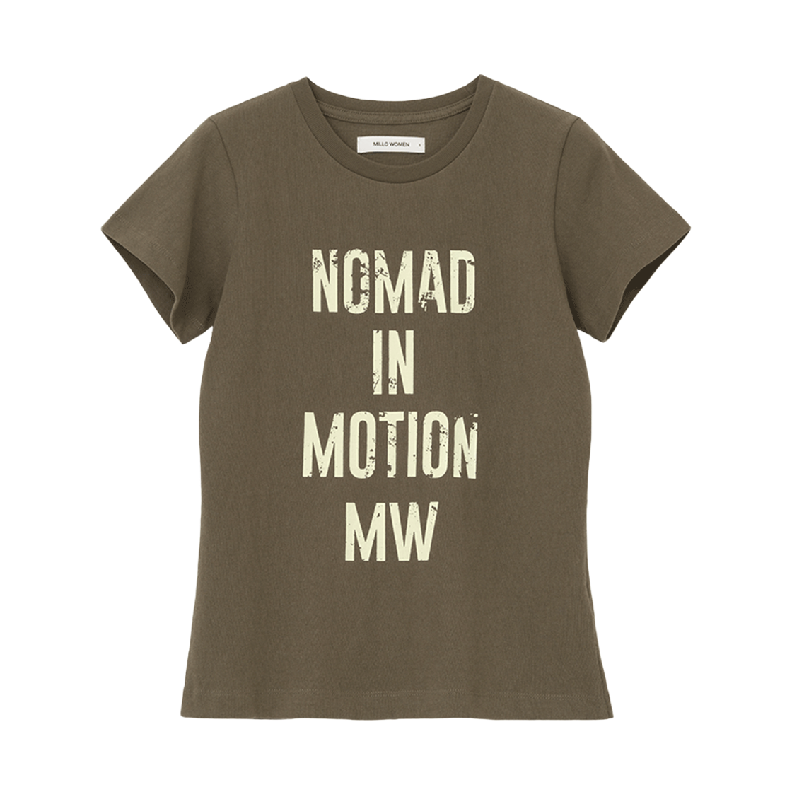 MW271BRW MILLO WOMEN Washed Nomad T-shirts Brown