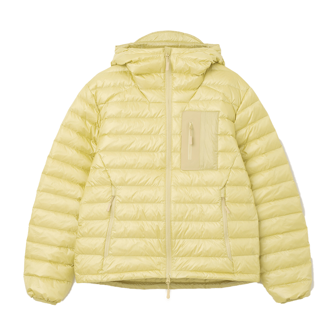 MW256PYE MILLO WOMEN Light Hooded Down Jacket Pale Yellow